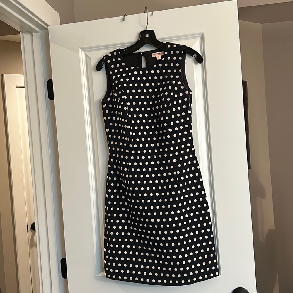 Brooks Brothers Red Fleece size 0 navy blue and white dress